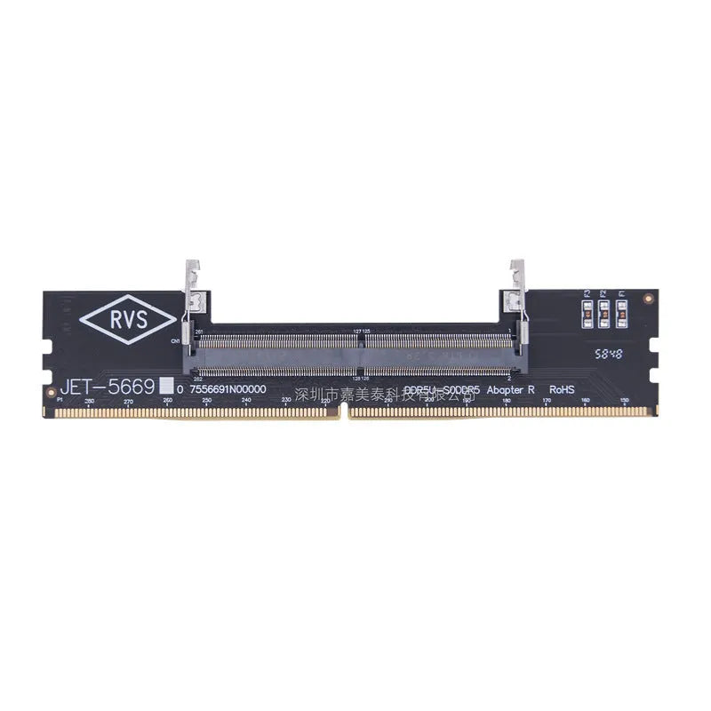 DDR4 laptop to desktop memory adapter card that converts SODIMM modules for desktop motherboard DIMM slots