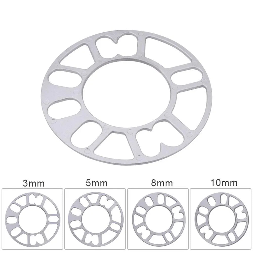 Automotive wheel hub widening gasket spacer for vehicle modification in multiple thickness options