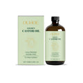 100ml bottle of golden castor oil skincare product with jojoba seed oil and vitamin E