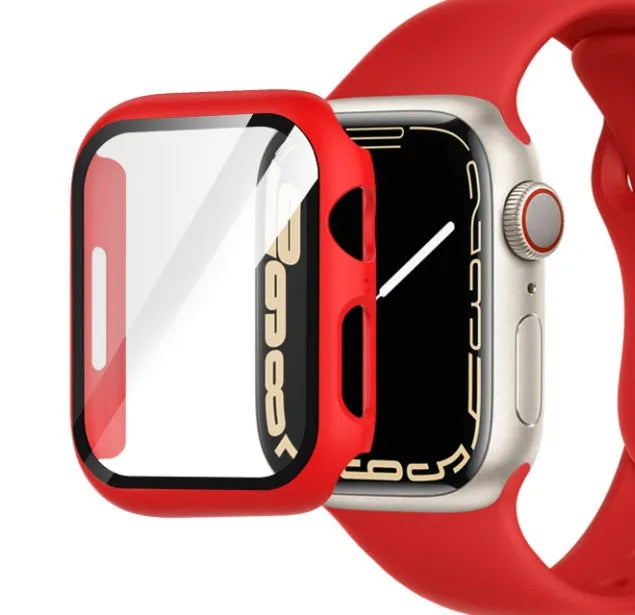 Transparent PC tempered film watch case for Apple Watch in multiple colour options