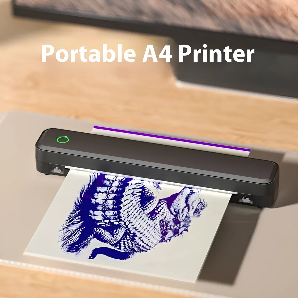 Bluetooth thermal printer for mobile drawing in compact 295mm design