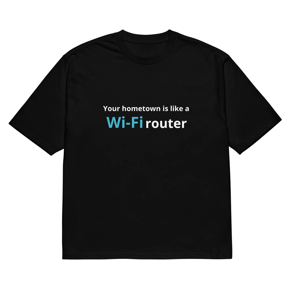 Men's black t-shirt with 3D digital printed cartoon pattern, loose fit with round neckline