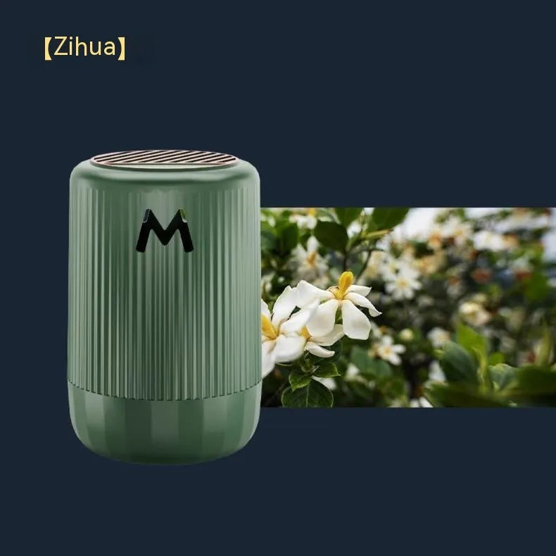 Solid car aromatherapy decoration cup measuring 10cm by 6cm available in four scent variations