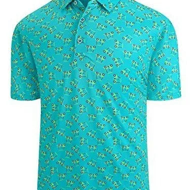 Men's 3D printed retro mesh top with zipper decorations in Japanese style