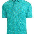 Men's 3D printed retro mesh top with zipper decorations in Japanese style