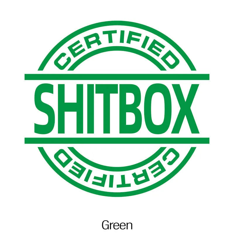 13x12cm creative vinyl car body sticker shown in multiple colour options on a vehicle door