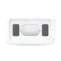 Waterproof bathroom phone holder with touch screen mounted on tile