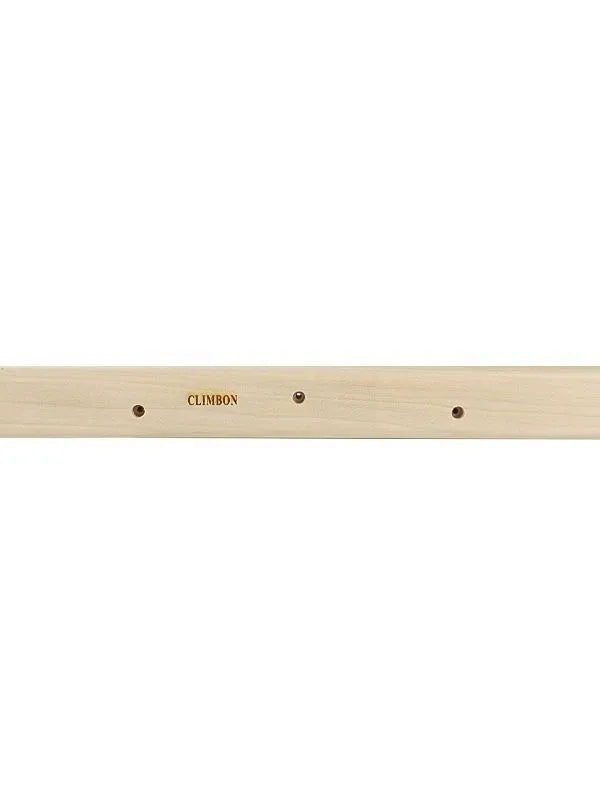 Set of three solid wooden grip training fingerboards in 12cm, 40cm, and 50cm lengths on a white background.