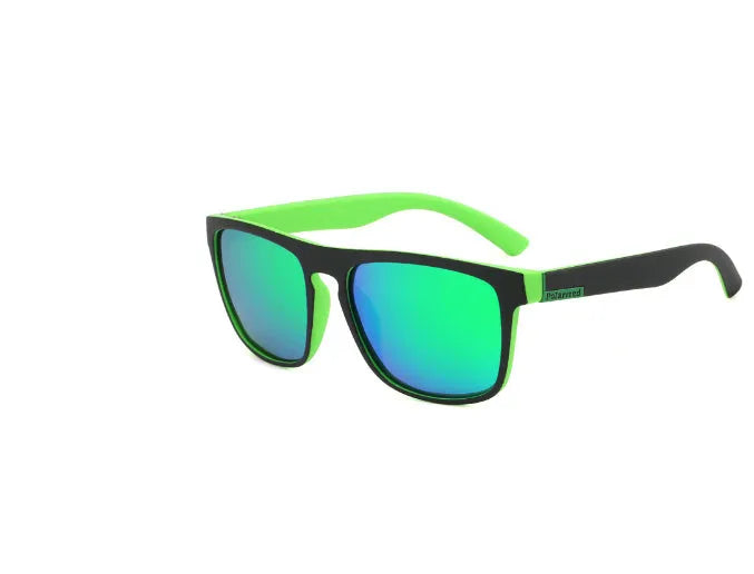 Elastic paint fashion sunglasses square frame UV400 polarised lens sporty style for men and women
