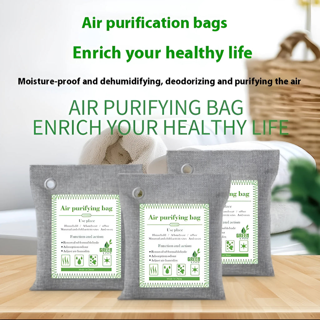 Bamboo charcoal wrapped formaldehyde removal activated carbon bags for household air purification