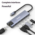 Steam Deck six-in-one docking station with aluminium alloy housing and Type-C cable