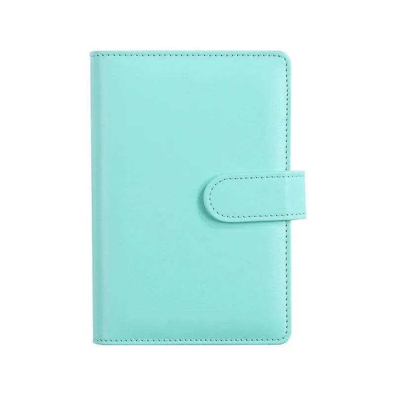 A5 PU leather zipper binder notebook shell in a solid colour.