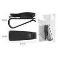 Black plastic car sun visor clip for holding sunglasses and cards
