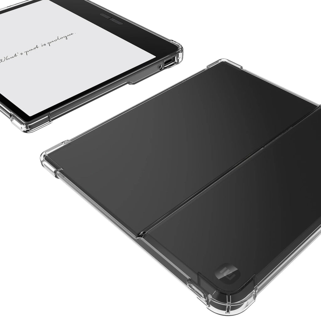 Transparent airbag protective phone case for Xiaomi devices showing shockproof TPU construction