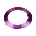 Electroplated purple PVC wheel trim protection strip on 8 metre roll for car wheels