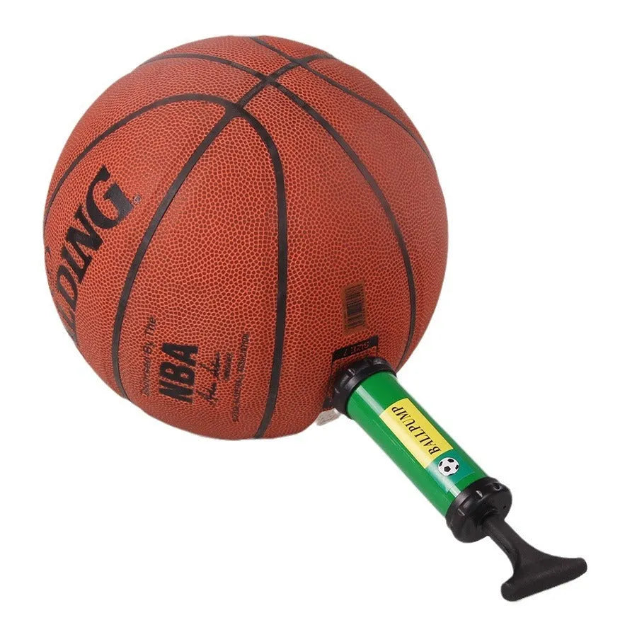 Plastic manual hand pump for sports balls and balloons in mixed colours
