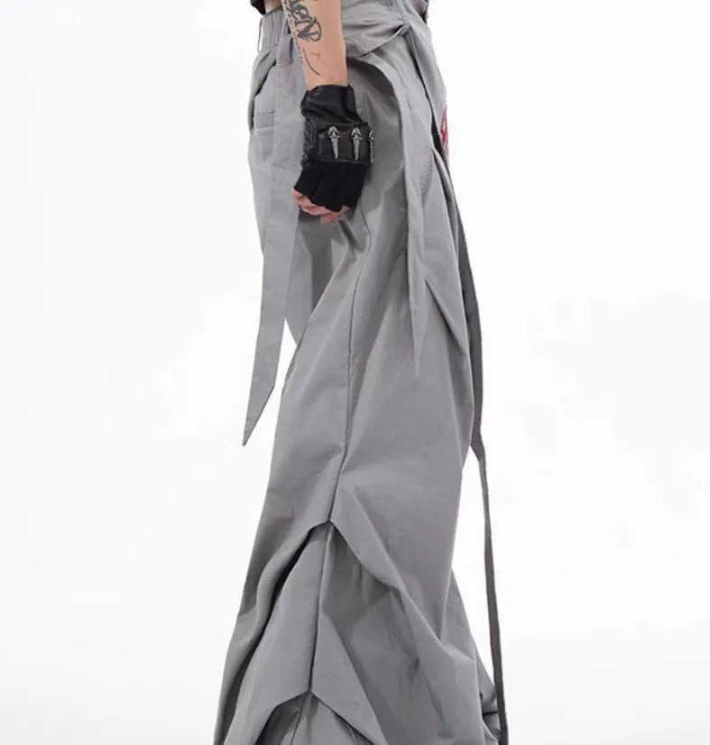 Boys wide-leg summer trousers in Korean style black or grey colour