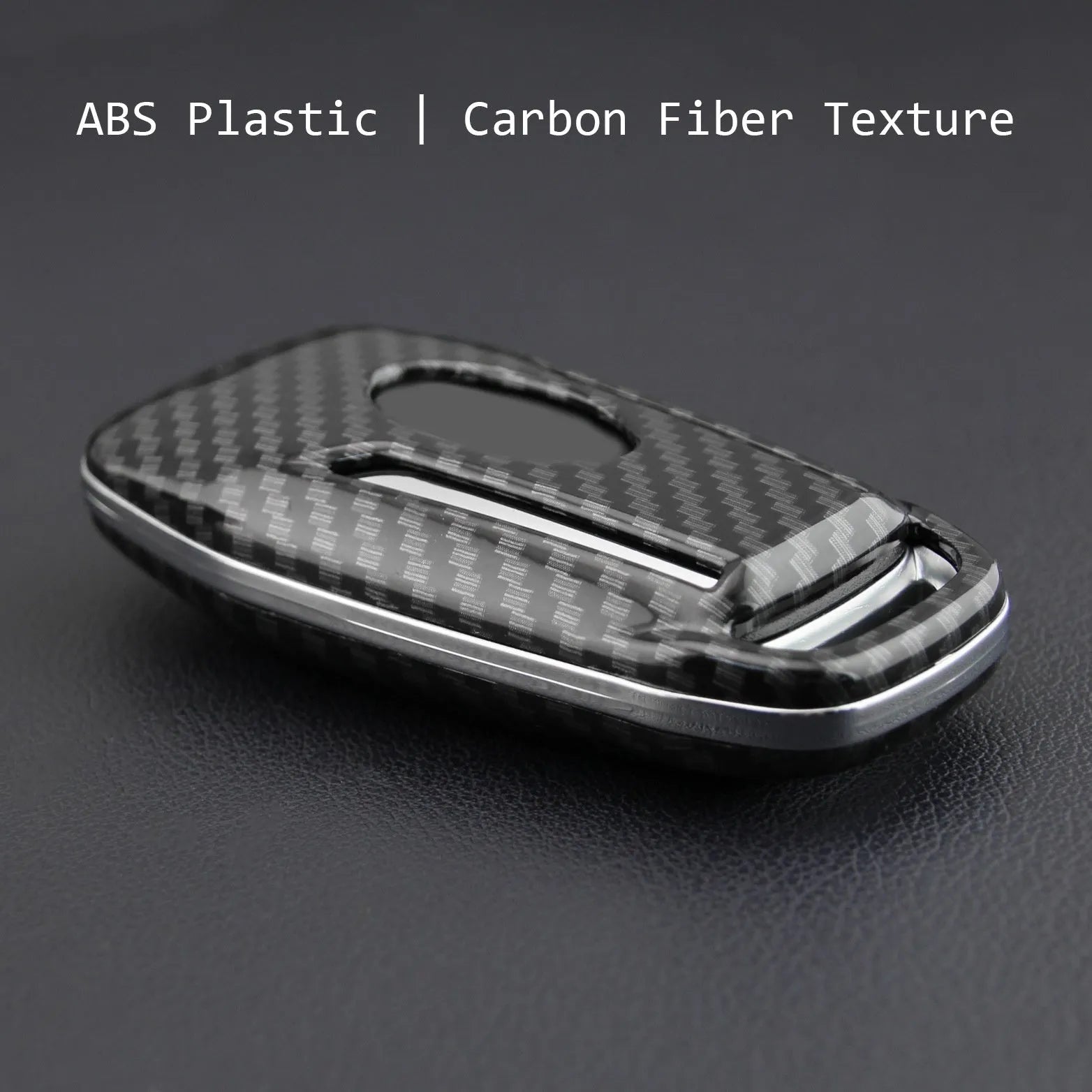 Transparent plastic protective shell for car key remote control showing key through clear material
