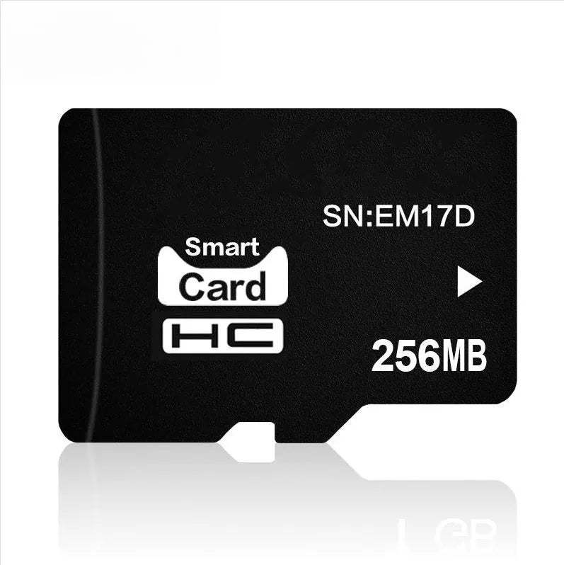 A single 256MB TF series memory card on a white background.