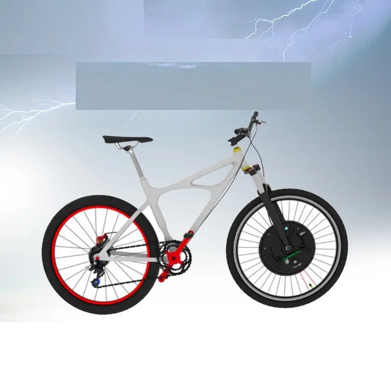 Imotor 3.0 electric bicycle conversion wheel with alloy hub motor in black colour