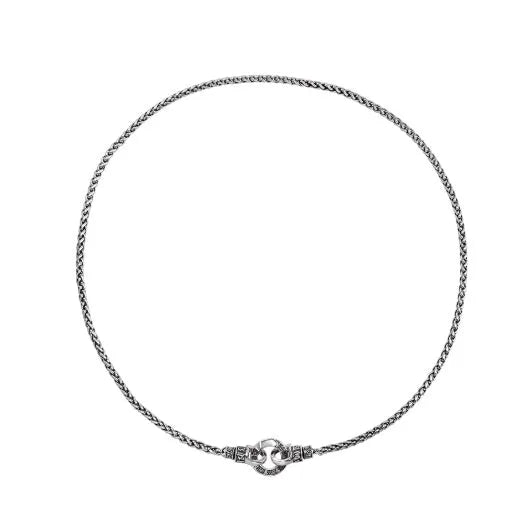 S925 sterling silver clavicle necklace for women with silver pendant on adjustable chain