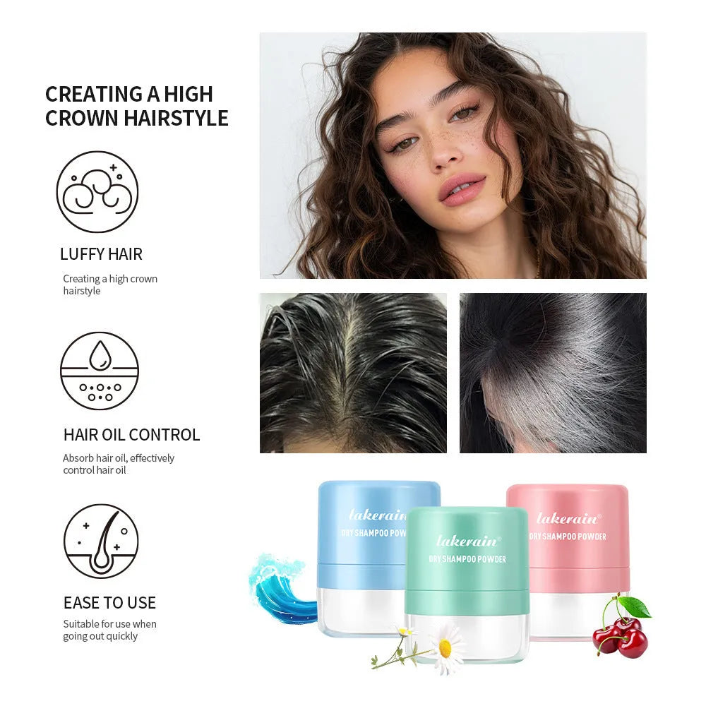 Disposable 5g hair dry cleaning booster powder sachet with mirror headband applicator