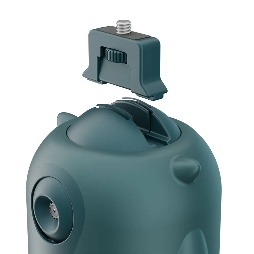 360 rotation intelligent follow-up gimbal with AI face recognition in dark green or grass green