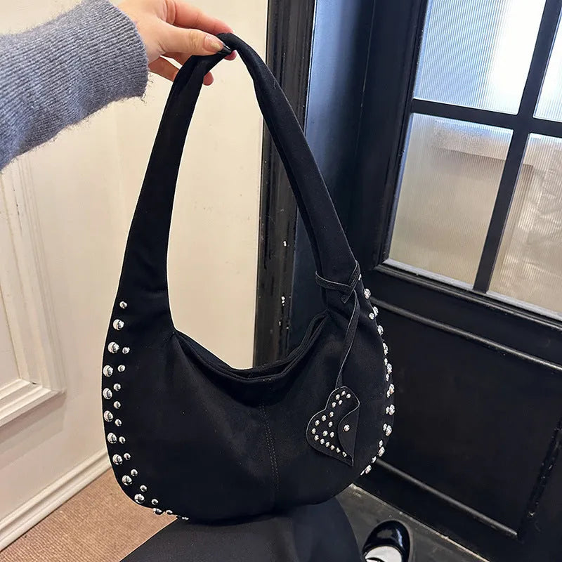 Soft plush retro tote handbag in strapless underarm design showing available colour options