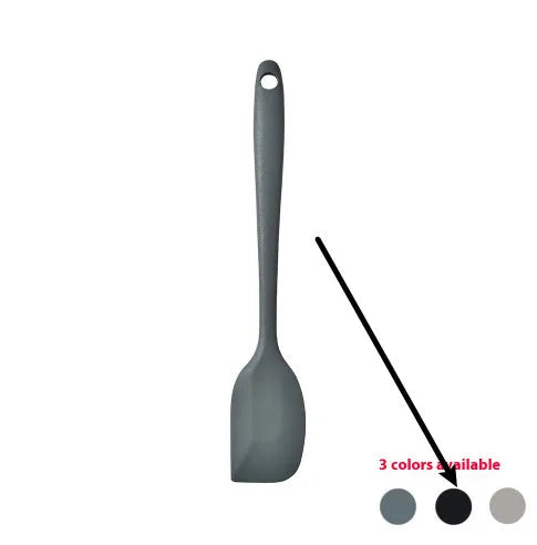 12 piece silicone kitchenware set with rotating storage bucket including spatula, ladle, spoon and cooking utensils