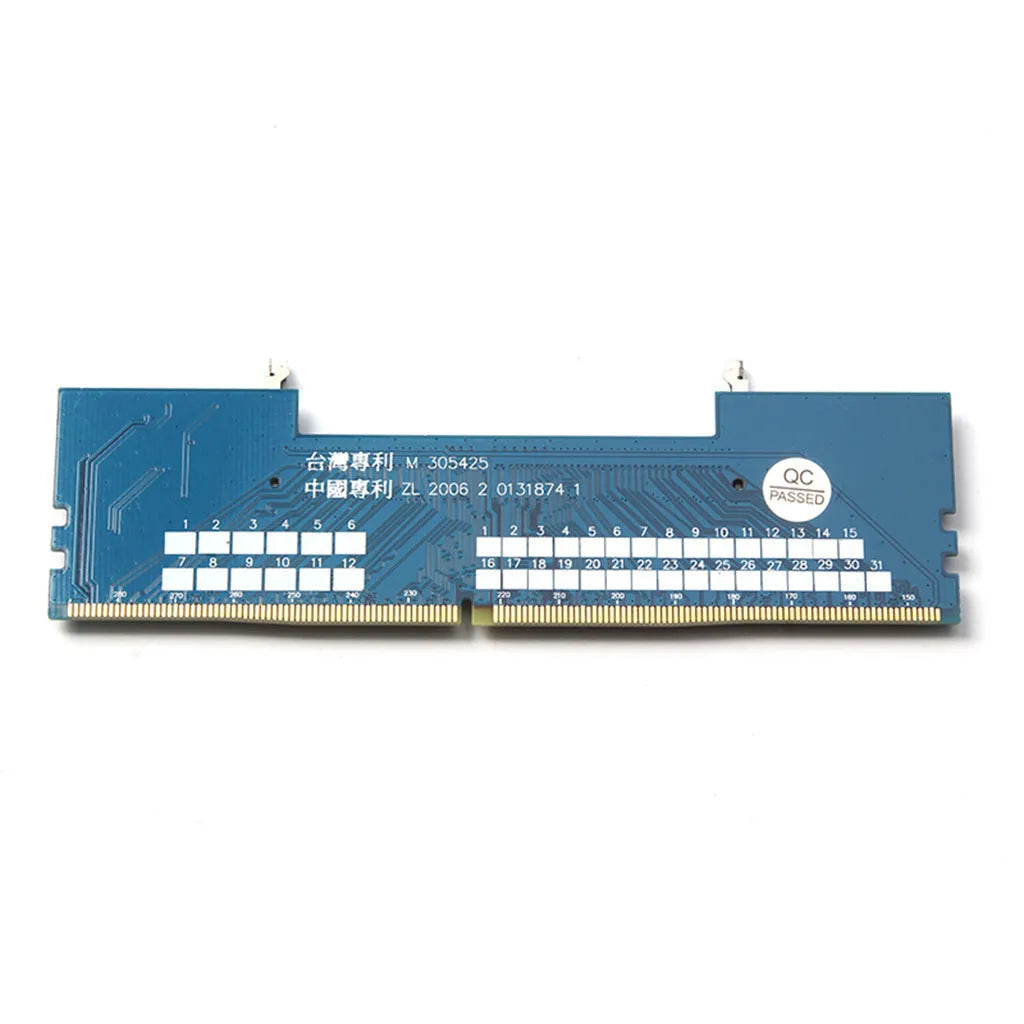 DDR4 laptop to desktop memory adapter card that converts SODIMM modules for desktop motherboard DIMM slots