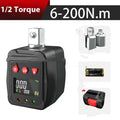 1/2 inch drive digital torque meter with 200N capacity in three-piece metal set