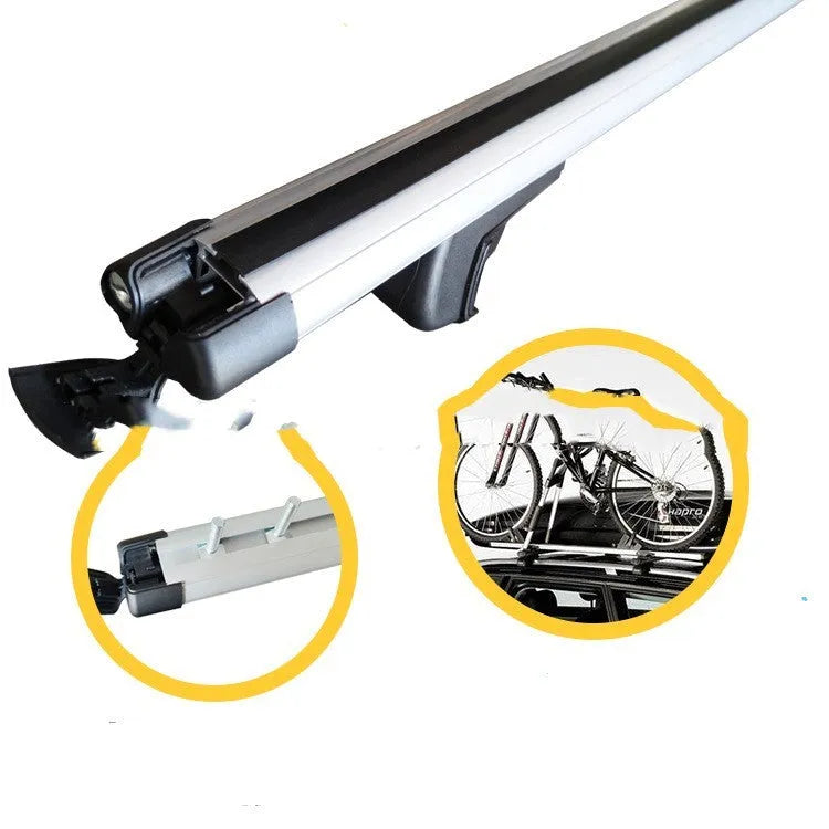 General Motors SUV alloy roof rack crossbars with adjustable 120-135cm length and 75kg load capacity