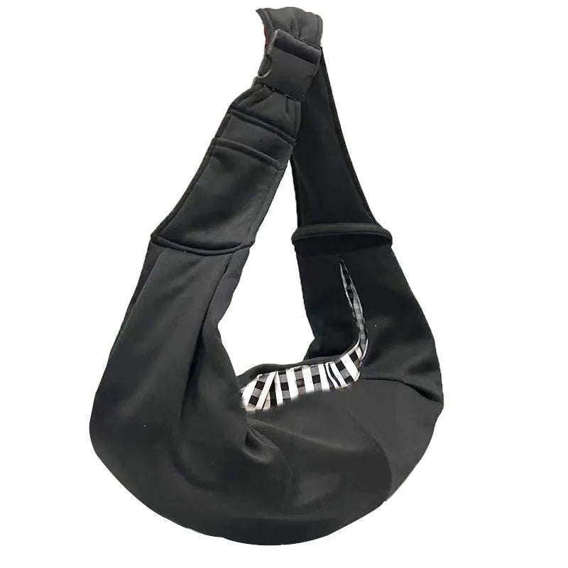 Soft polyester dog carrier bag with adjustable shoulder strap for pets under 7.5kg