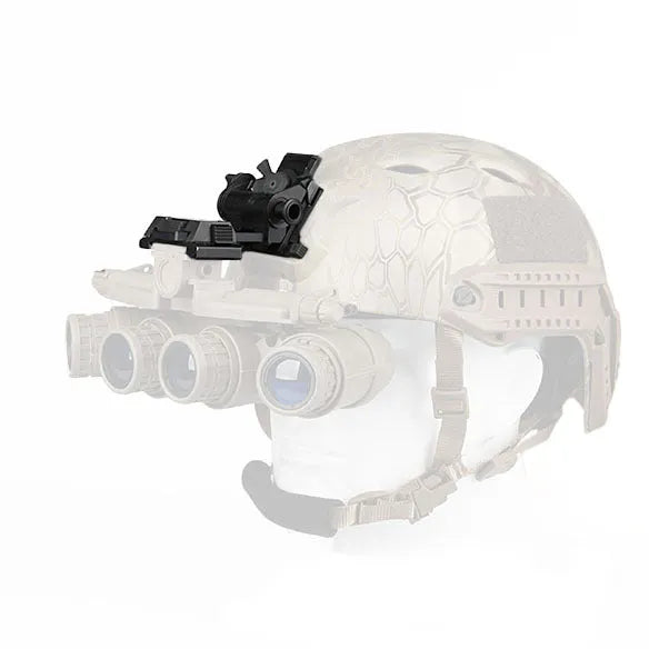 Metal alloy L4 G24 NVG fast helmet mount with OPS breakaway base in strong dark earth colour