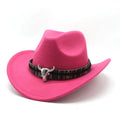 Polyester Western cowboy hat with a bell crown, shown in one of 14 available colours.