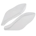 Harley Glide motorcycle side windshield wing head covers in ABS plastic