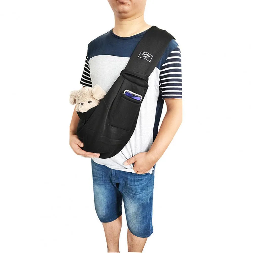 Foldable cat messenger bag with breathable mesh fabric in multiple colour options