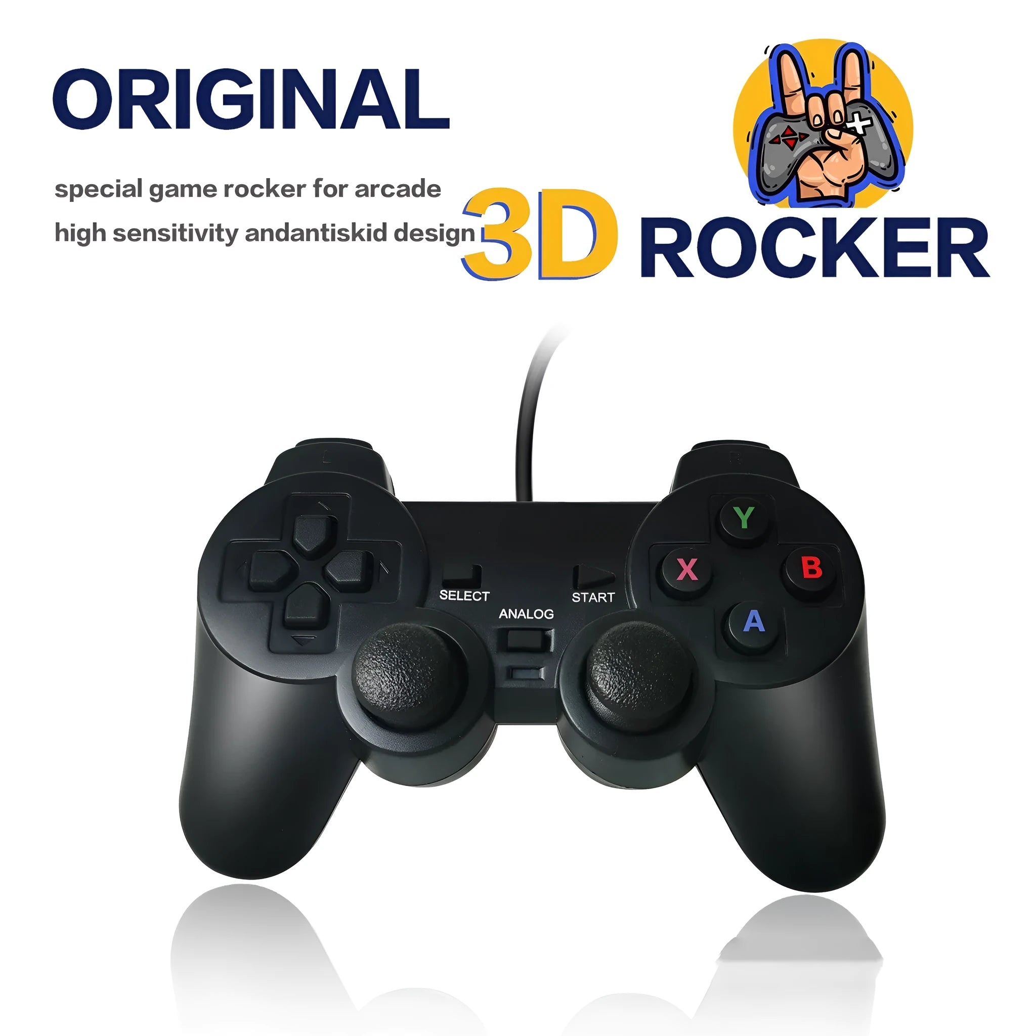 Super ConsoleX wired game controller showing Snes handle and AC original wired handle colour options