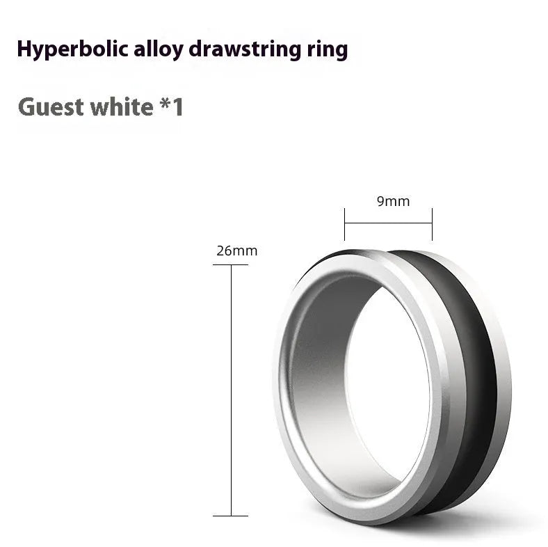 Orange and silver alloy fishing hand guard tool with pull ring for non-slip grip
