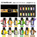 Water-soluble aromatherapy essential oil set in presentation box with multiple bottles
