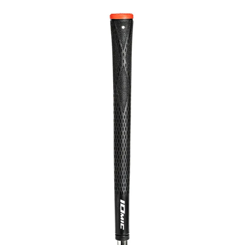 TPE material golf club grip in various colour options including pink, red, blue, white, and black.
