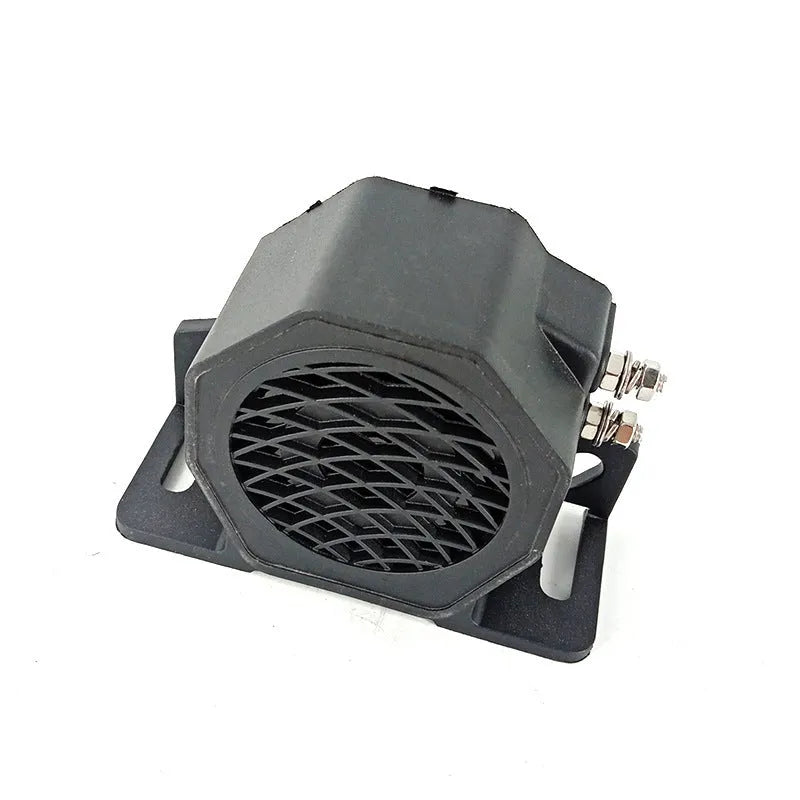 Black GQ-208A 12-80V vehicle reversing horn or backup alarm.