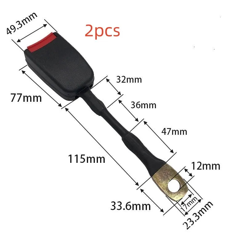 Car seat belt socket safety buckle with 20cm steel wire base for vehicle seat belt replacement