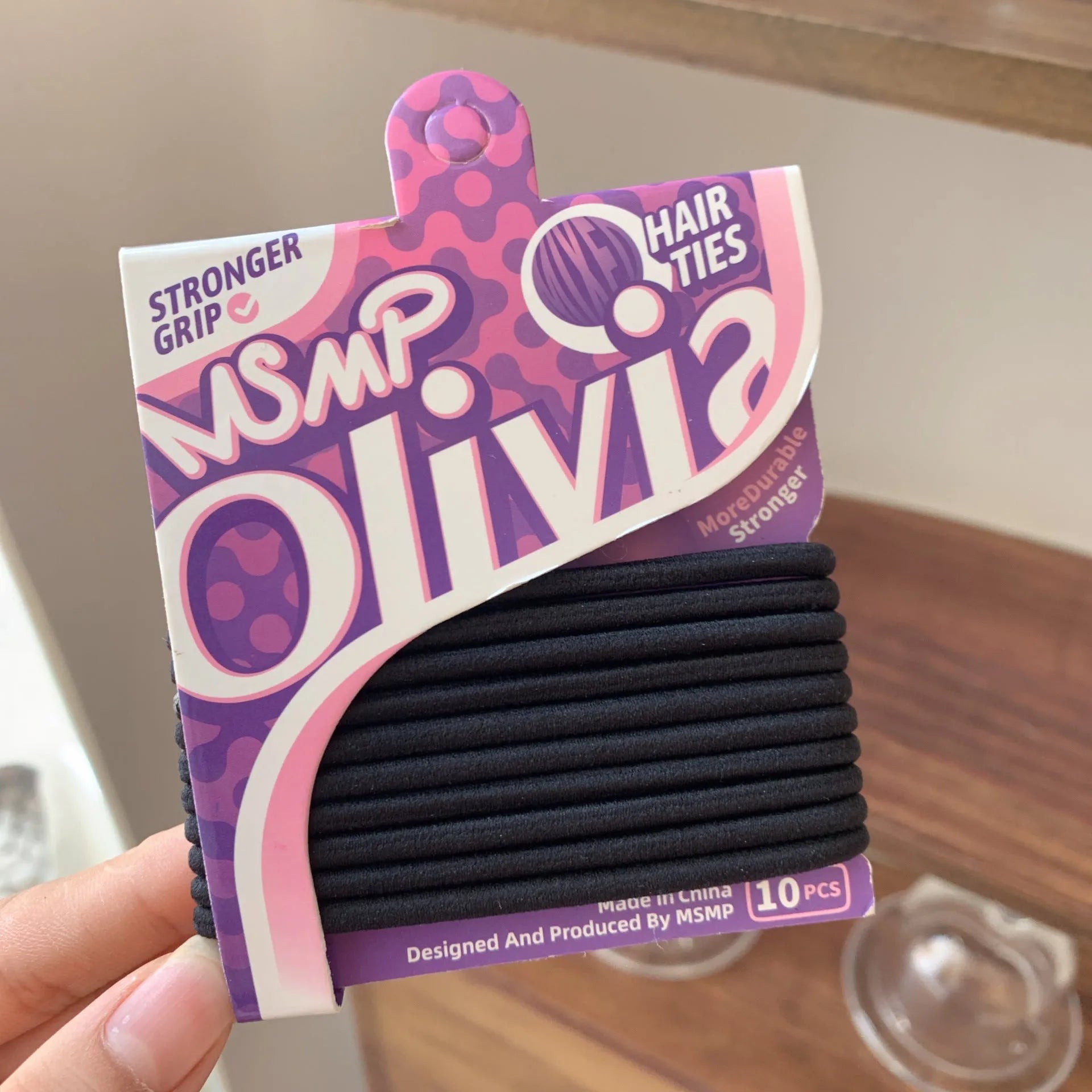 Candy colour elastic hair bands rubber hair ties four-pack set for men and women