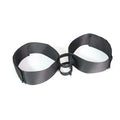 Black knitted belt adult strap toy with appliance strap accessory for women