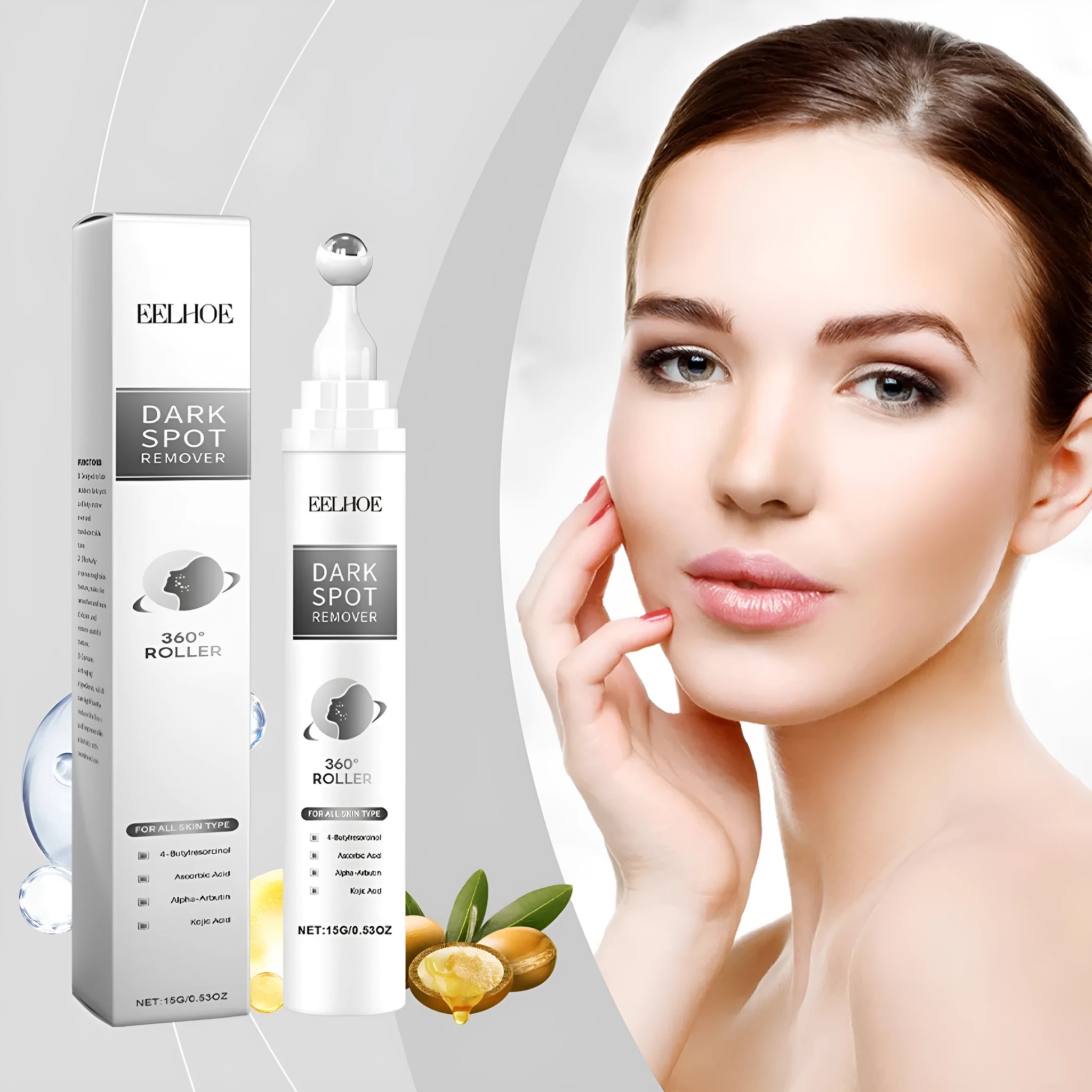 15g jar of facial essence cream with brightening and moisturising ingredients