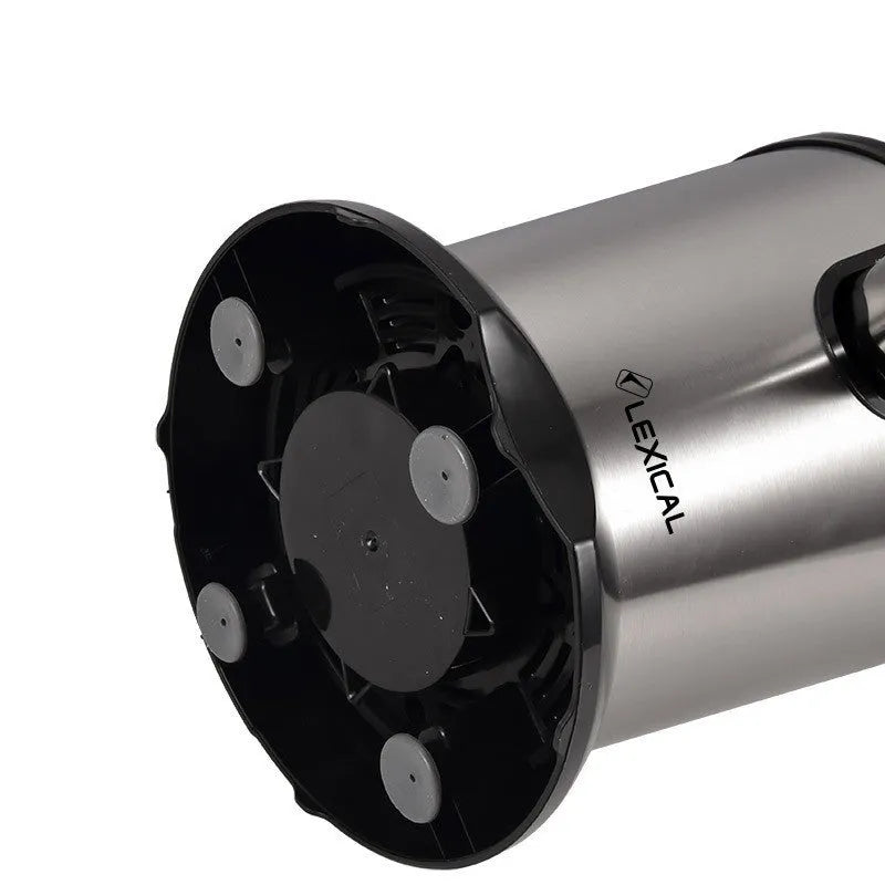 Stainless steel citrus juicer for lemons and oranges with vertical screw rod mechanism