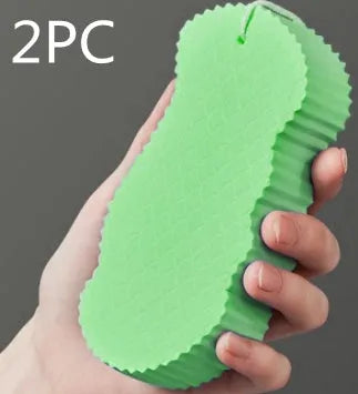 3D fish scale pattern bath sponge for body exfoliation in multiple colour options