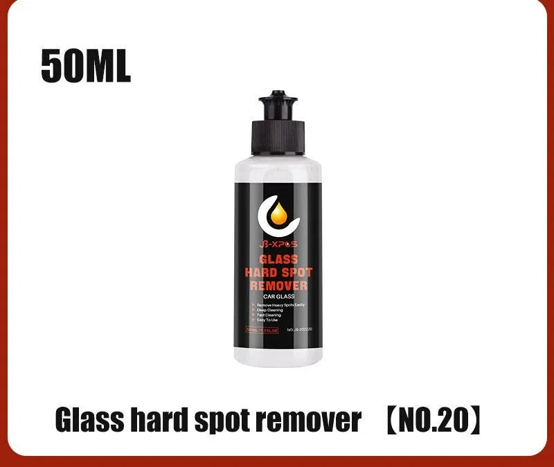 Jar of glass oil film remover cleaning cream for car windshields