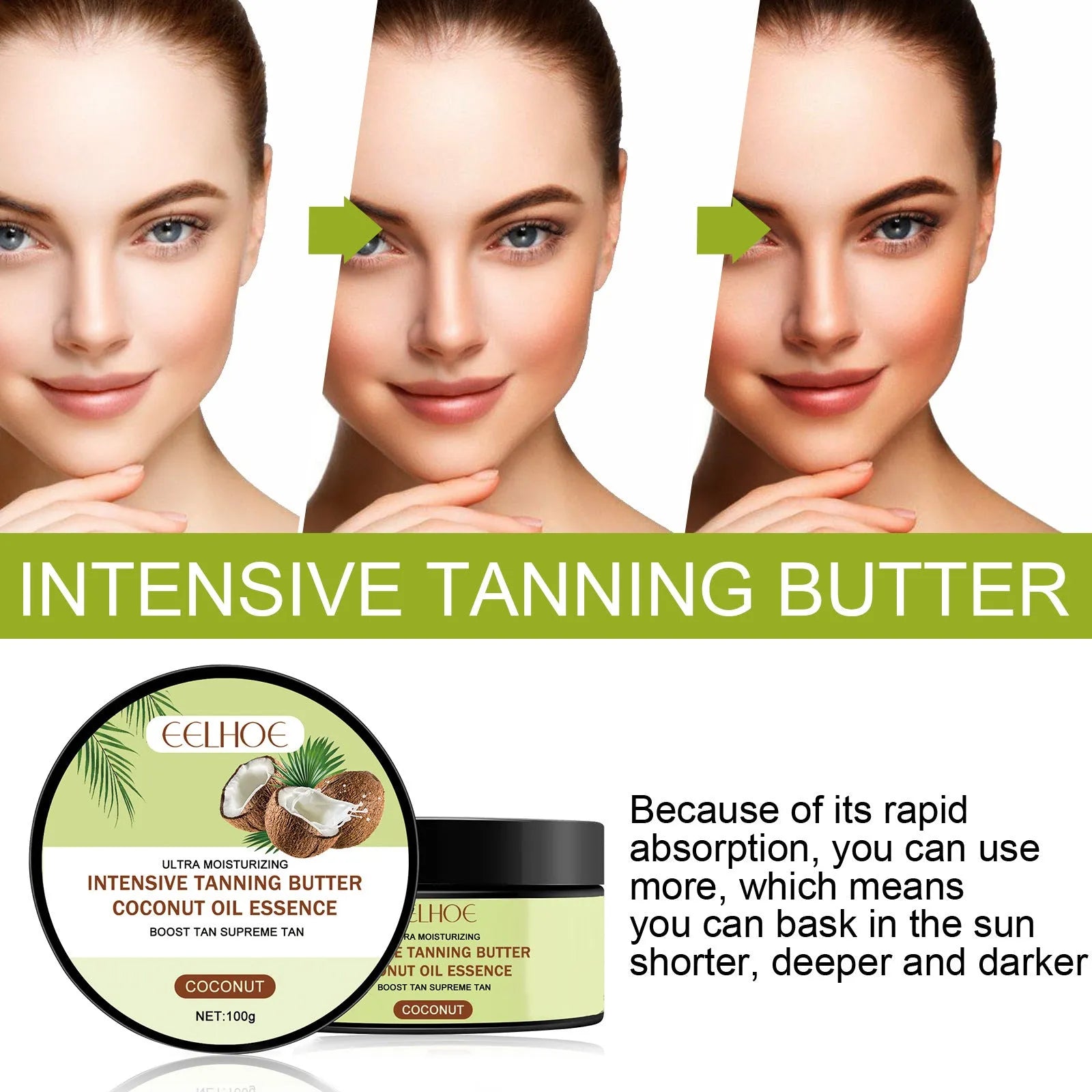 Coconut help black frost skin treatment cream 100g container with natural plant-based ingredients